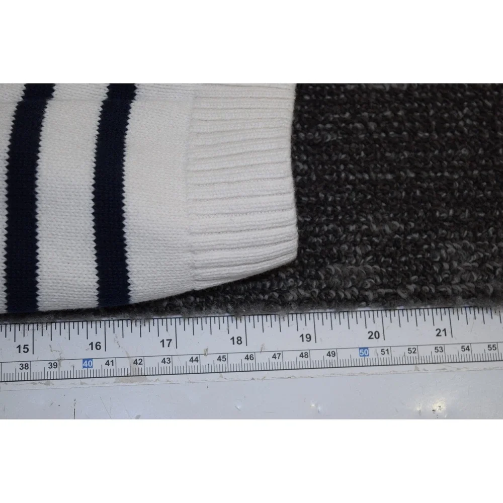 2023 Gymboree Cowl Neck Knit Striped Sweater BOYS GIRLS 4T White Blue Nautical